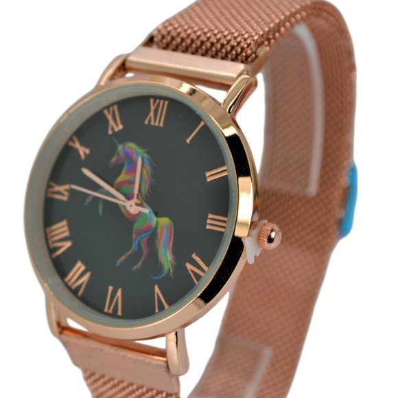 NEW Women's Unicorn Fashion Lucky Gift Amulet Watch, 6.5mm Ultra-Thin Big Face - Picture 5 of 8